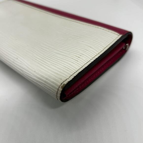 LOUIS VUITTON Portefeuille Sarah Tribal Mask Purse wallet M60792 Epi Pivoine LV - Picture 9 of 10